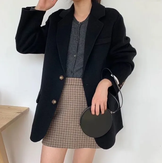 100% Double-Faced Virgin Wool Blazer Coat 🐏