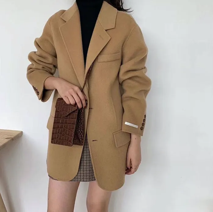 100% Double-Faced Virgin Wool Blazer Coat 🐏