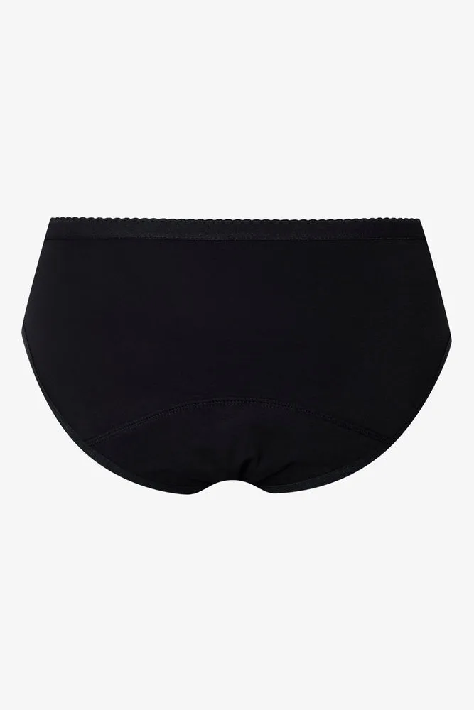 2 Pack Period Panty Black & Grey