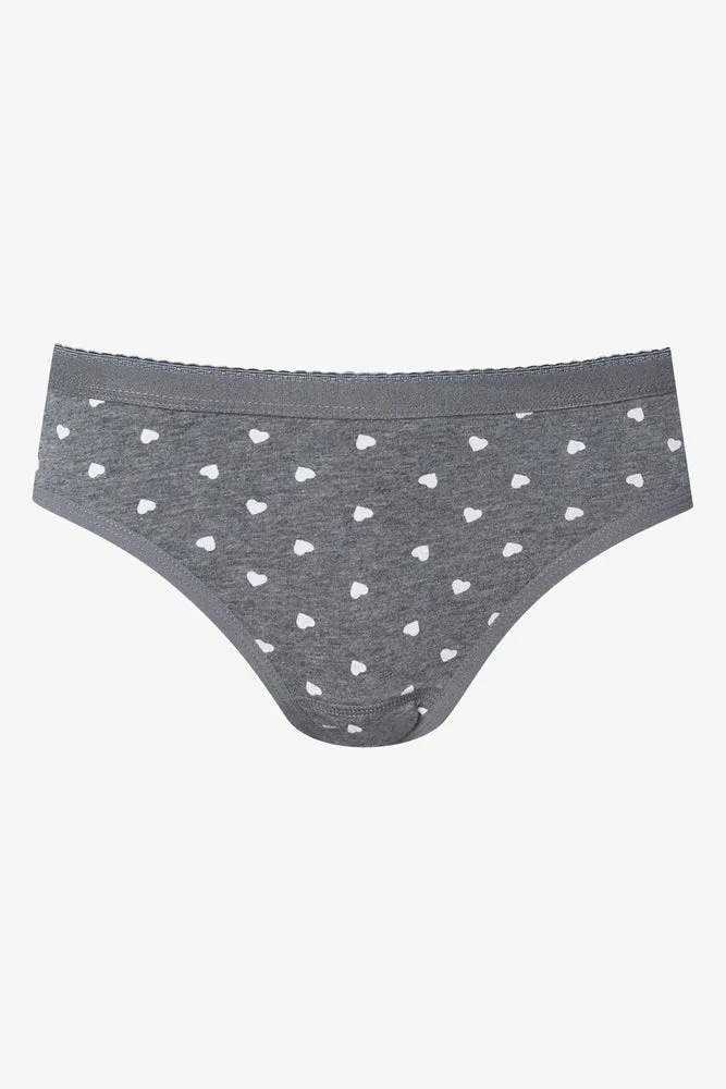 2 Pack Period Panty Black & Grey