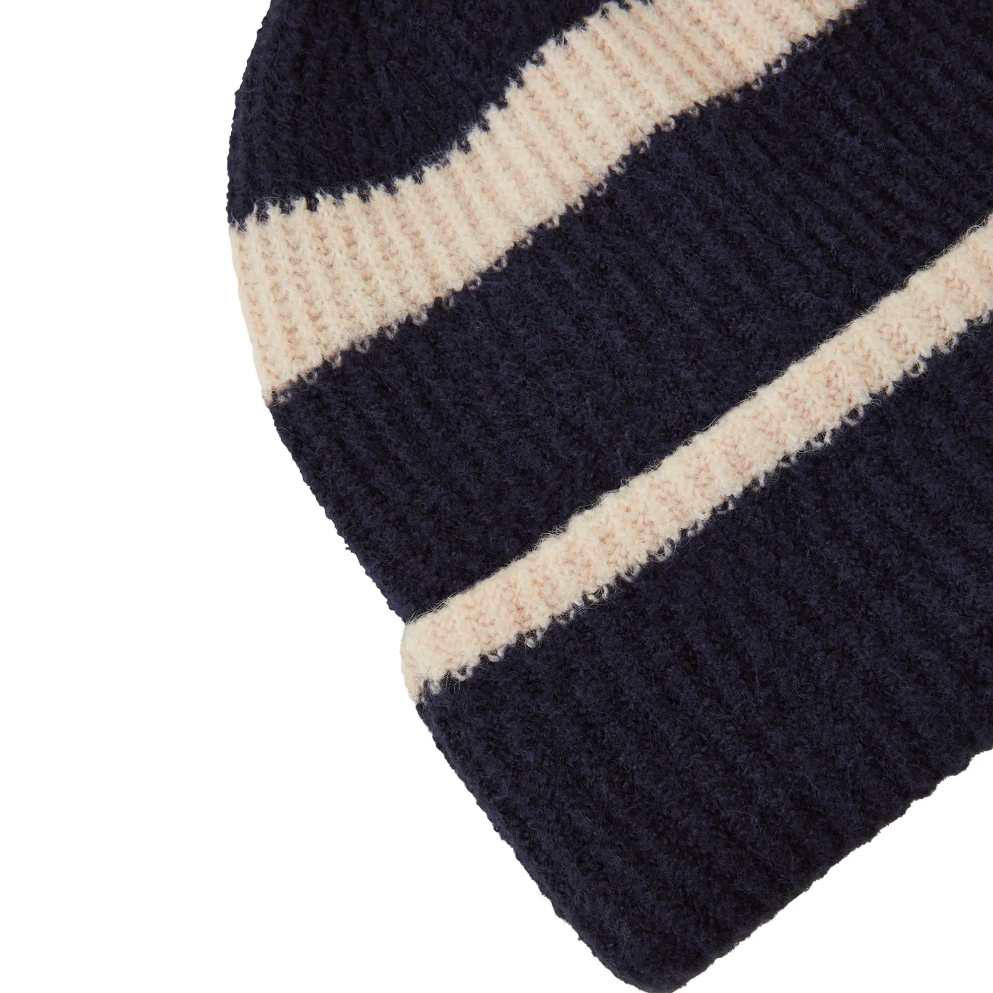 Accessorize London Women's Lucy Stripe Beanie In Wool Blend