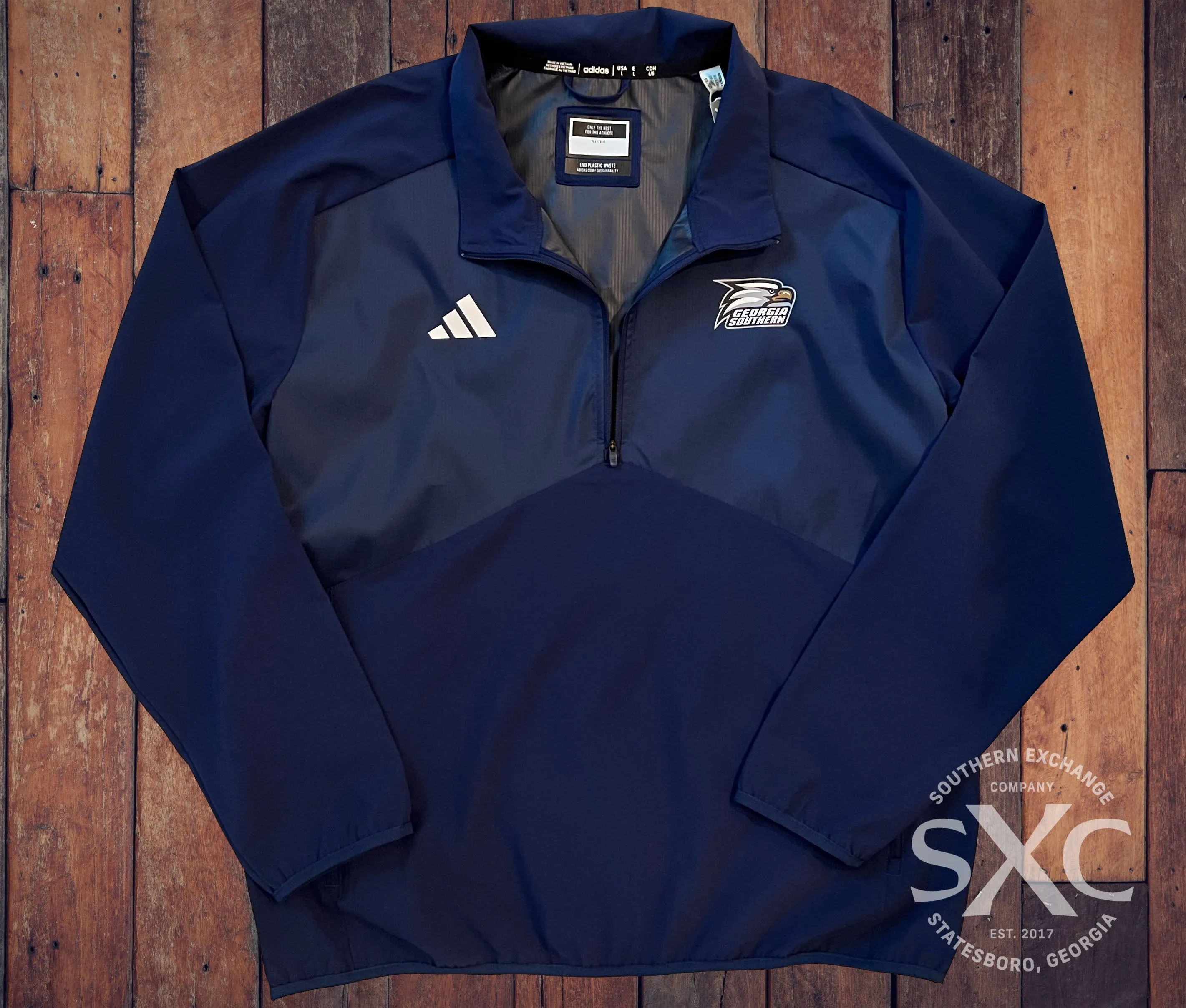 ADIDAS - Sidelines Coach 1/4 Zip - Navy Long Sleeve