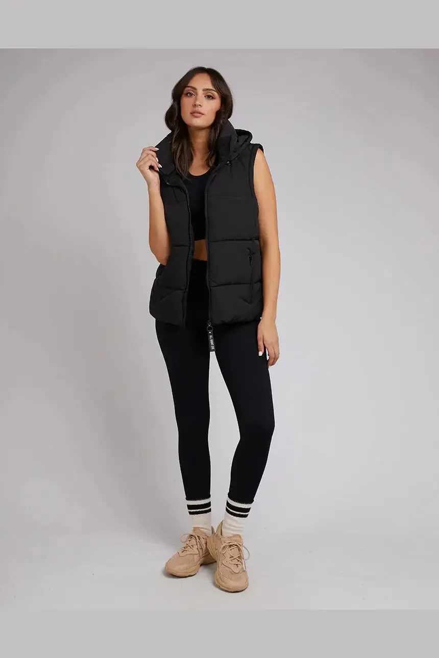 All about eve active remi luxe puffer vest- black