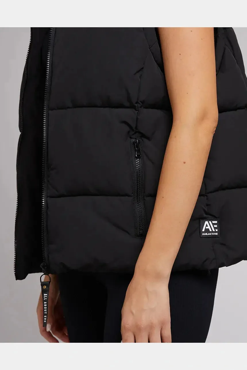 All about eve active remi luxe puffer vest- black