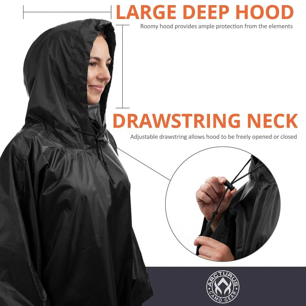 Arcturus Lightweight Waterproof Rain Poncho - Blue