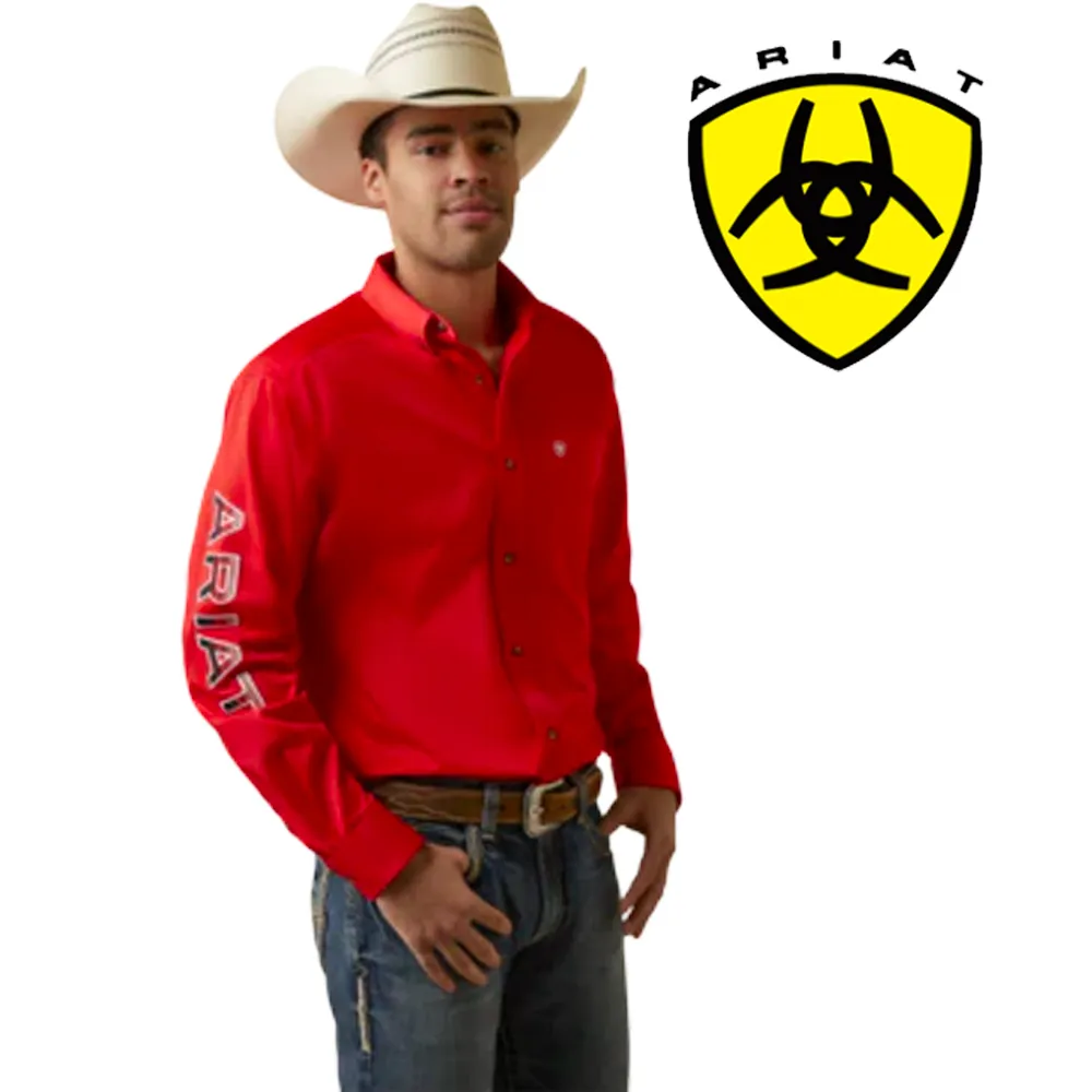 ARIAT Men's Team Logo Twill Classic LS Shirt 10044942