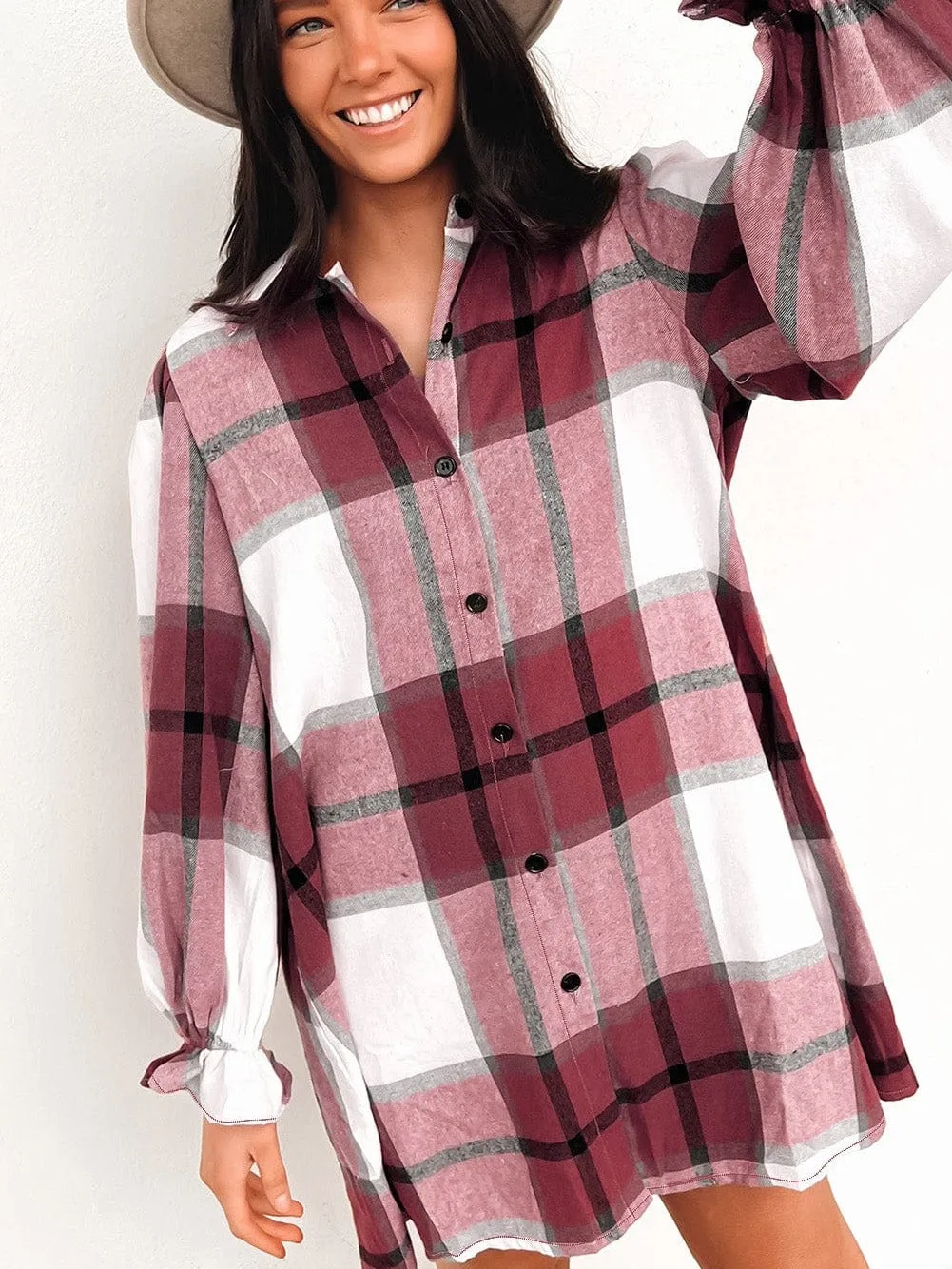 Autumn Winter Plaid Dress