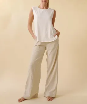 BAMBOO COTTON LINEN PANTS