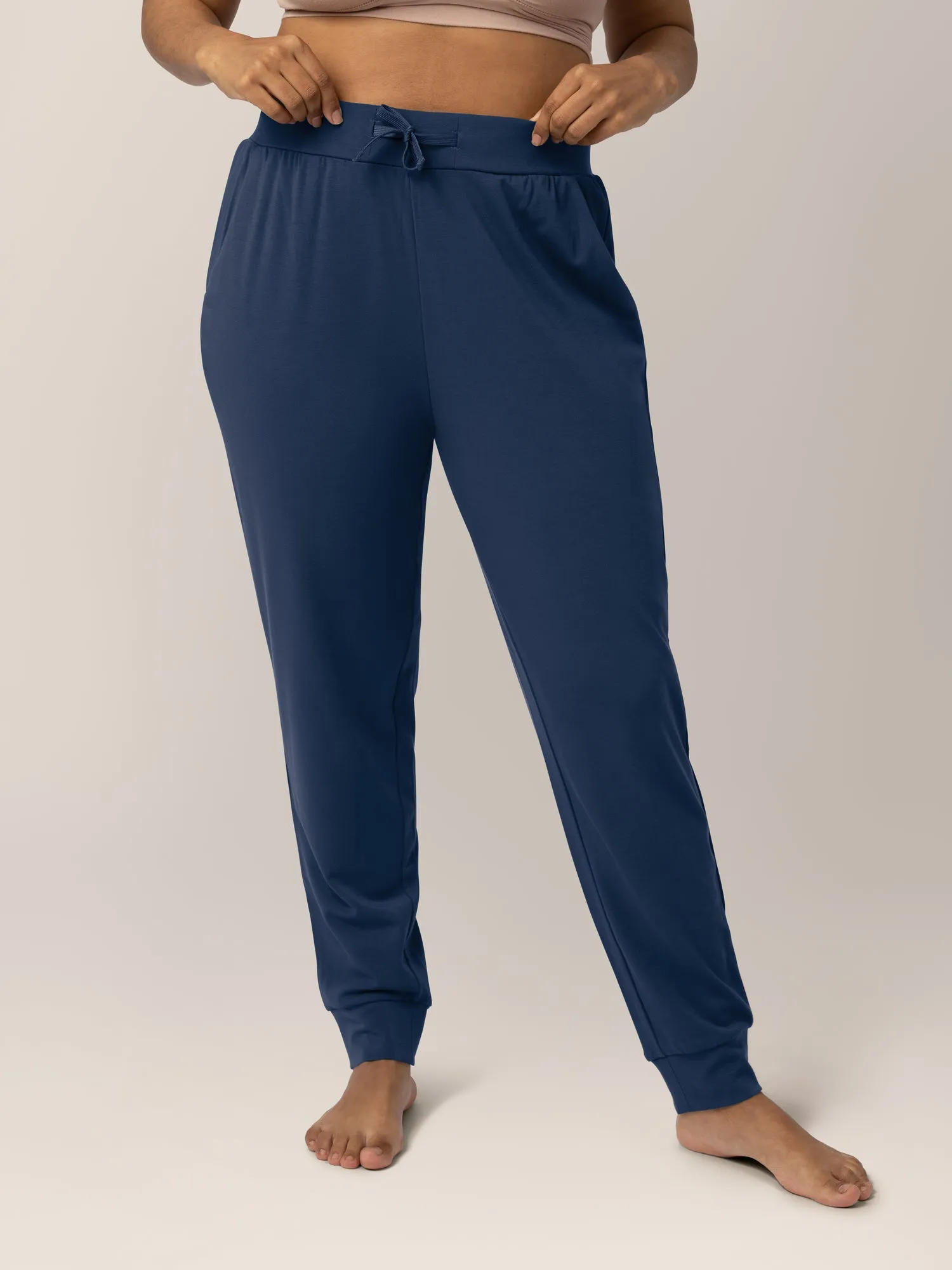 Bamboo Maternity & Postpartum Jogger | Navy