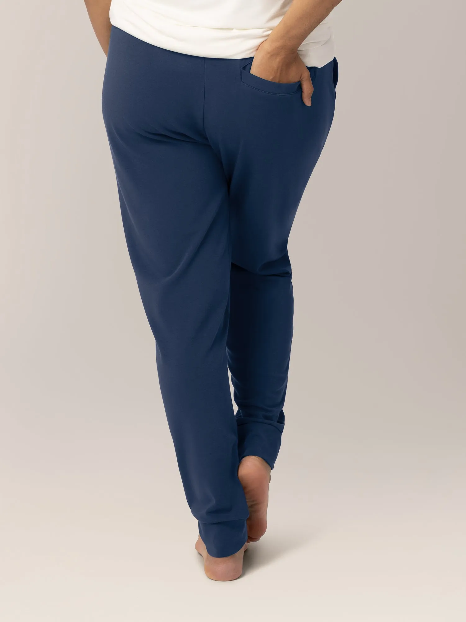 Bamboo Maternity & Postpartum Jogger | Navy