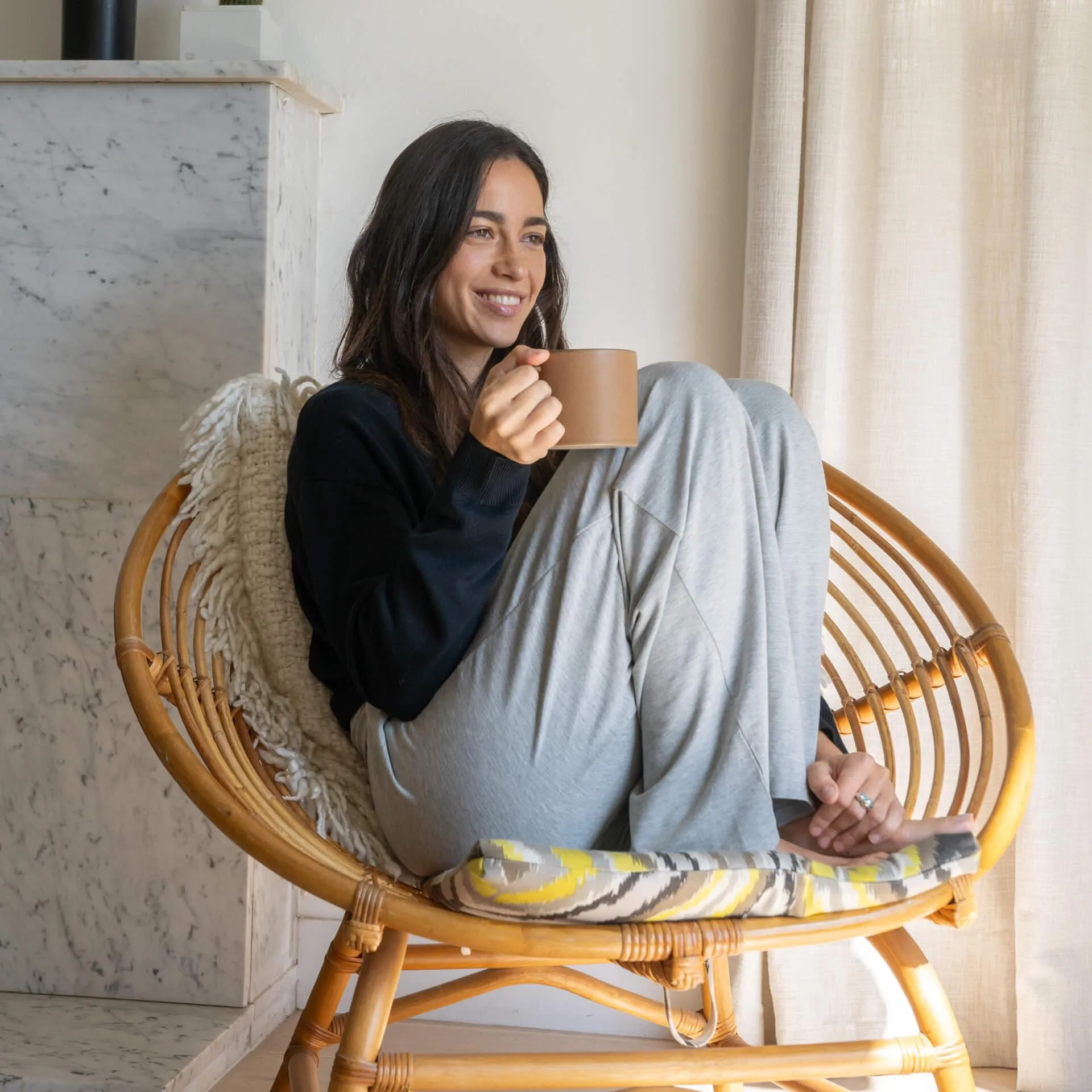 Bamboo Super-Soft, High-Rise, Relaxed Fit Sweatpant