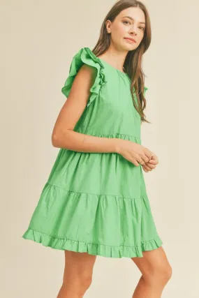 Barbie Green Ruffle Dress