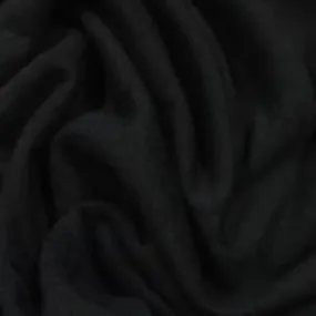 Black Bamboo Hemp Stretch Fleece Fabric - 380 GSM, $15.61/yd, 15 Yards