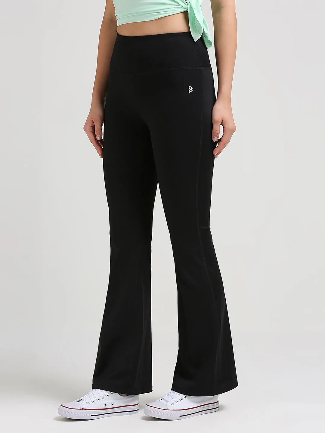 Black Functional Flared Pant