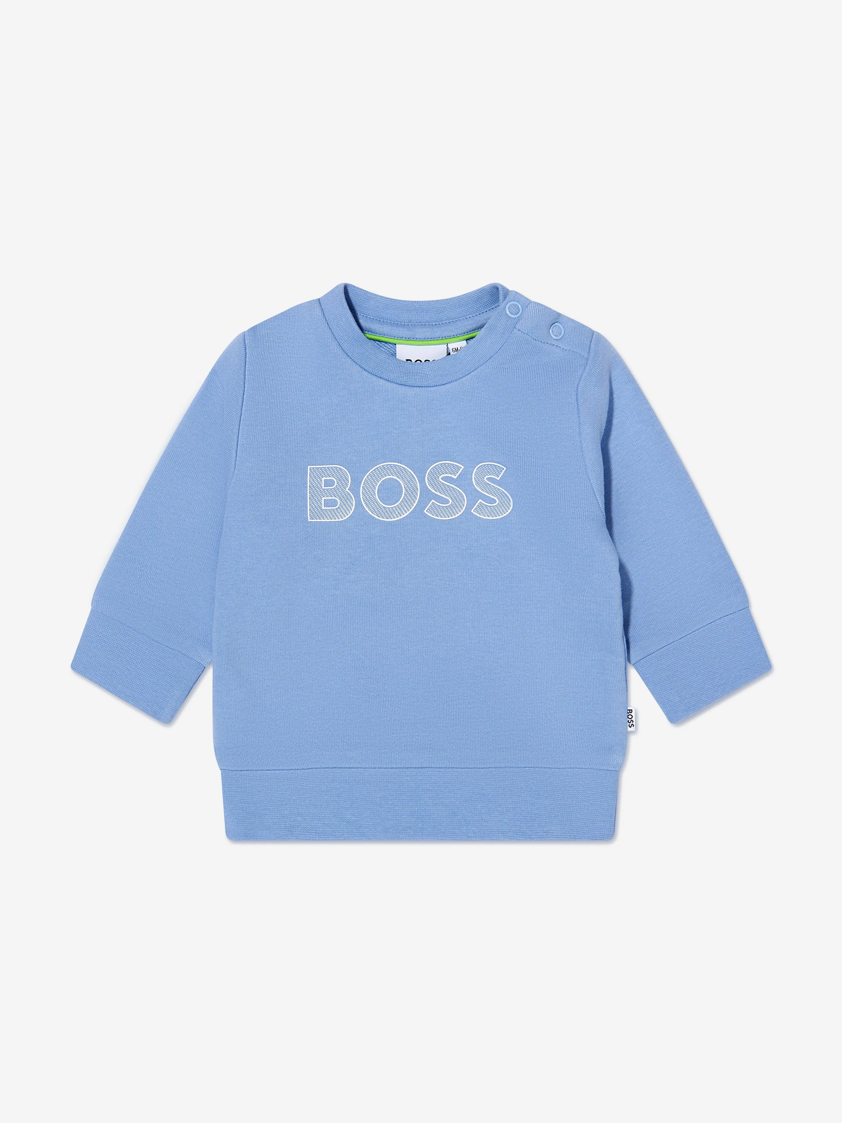 BOSS Baby Boys Logo Sweatshirt In Blue