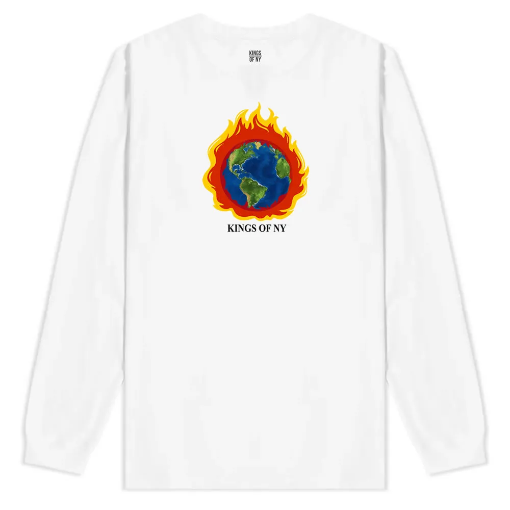 Burning Earth Mens Long Sleeve T-Shirt