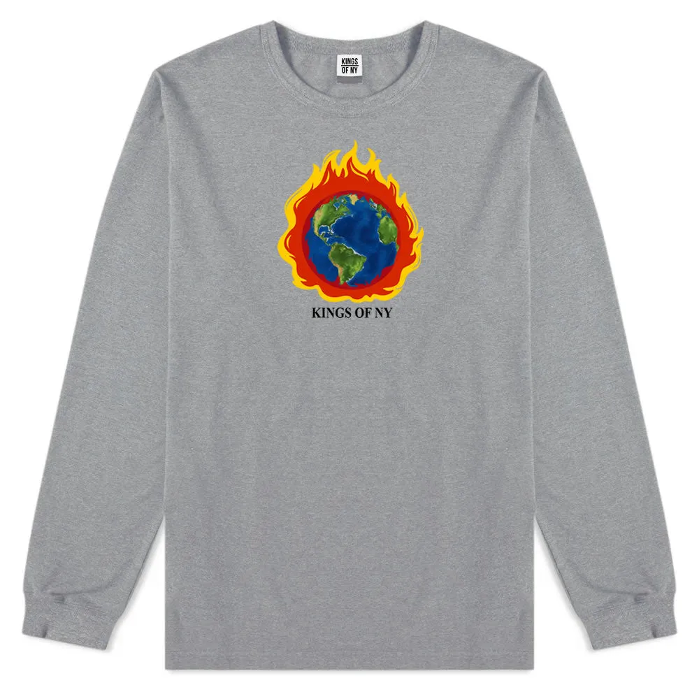 Burning Earth Mens Long Sleeve T-Shirt