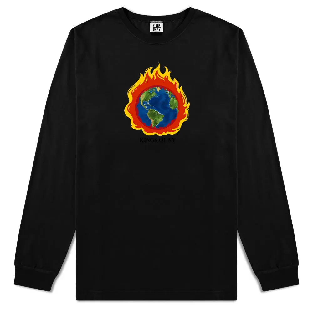 Burning Earth Mens Long Sleeve T-Shirt