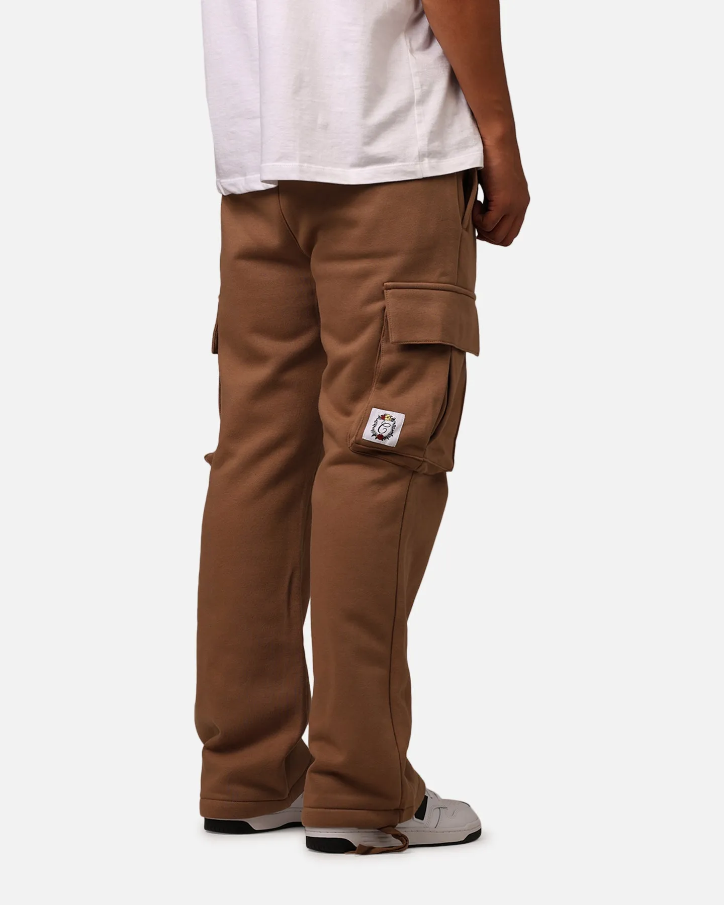 Carre Baggy Cargo Sweatpants Brown