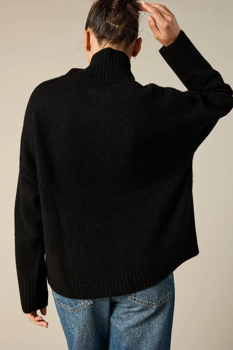 Cashmere Sunday Sweater in Black