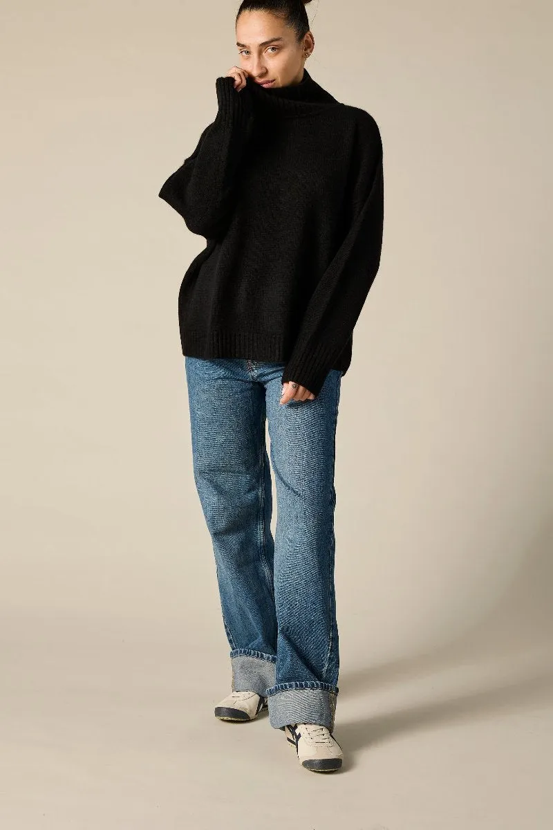 Cashmere Sunday Sweater in Black