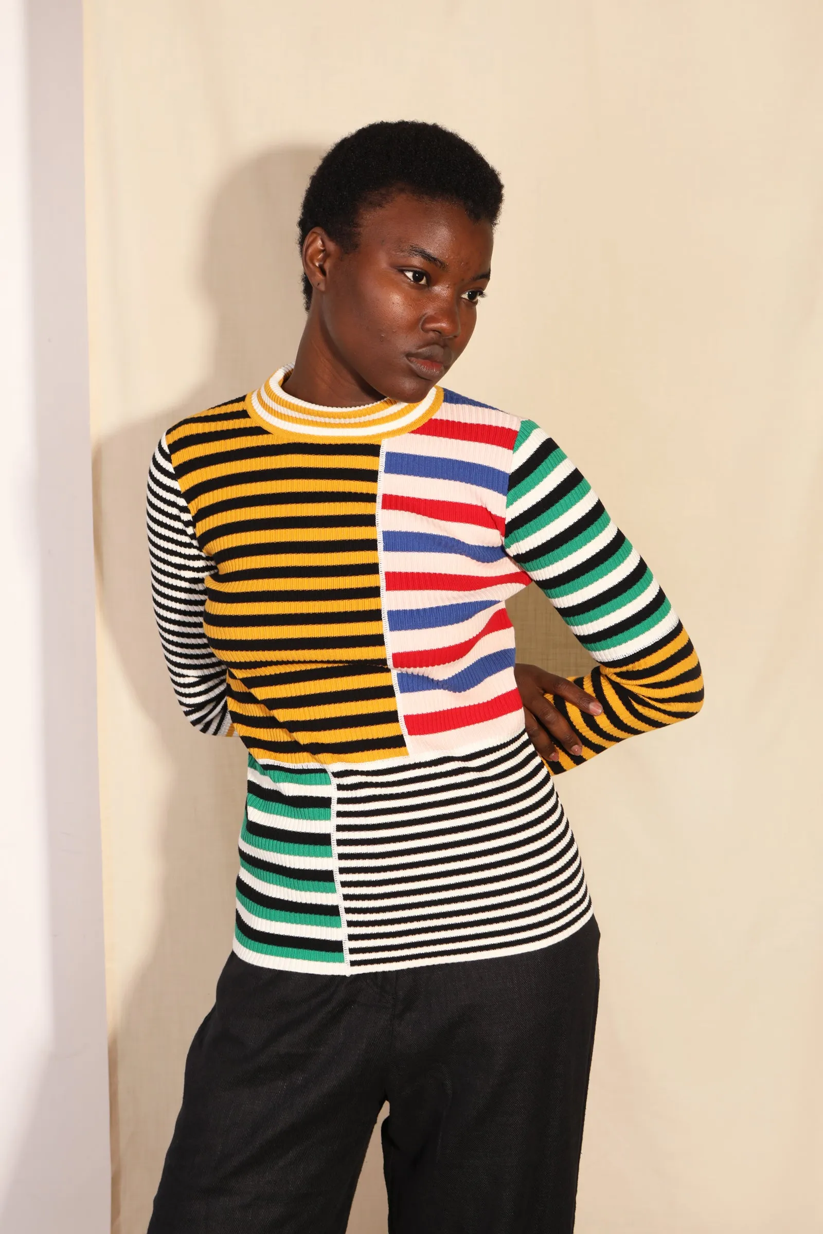 Cecil Top Multi Stripe