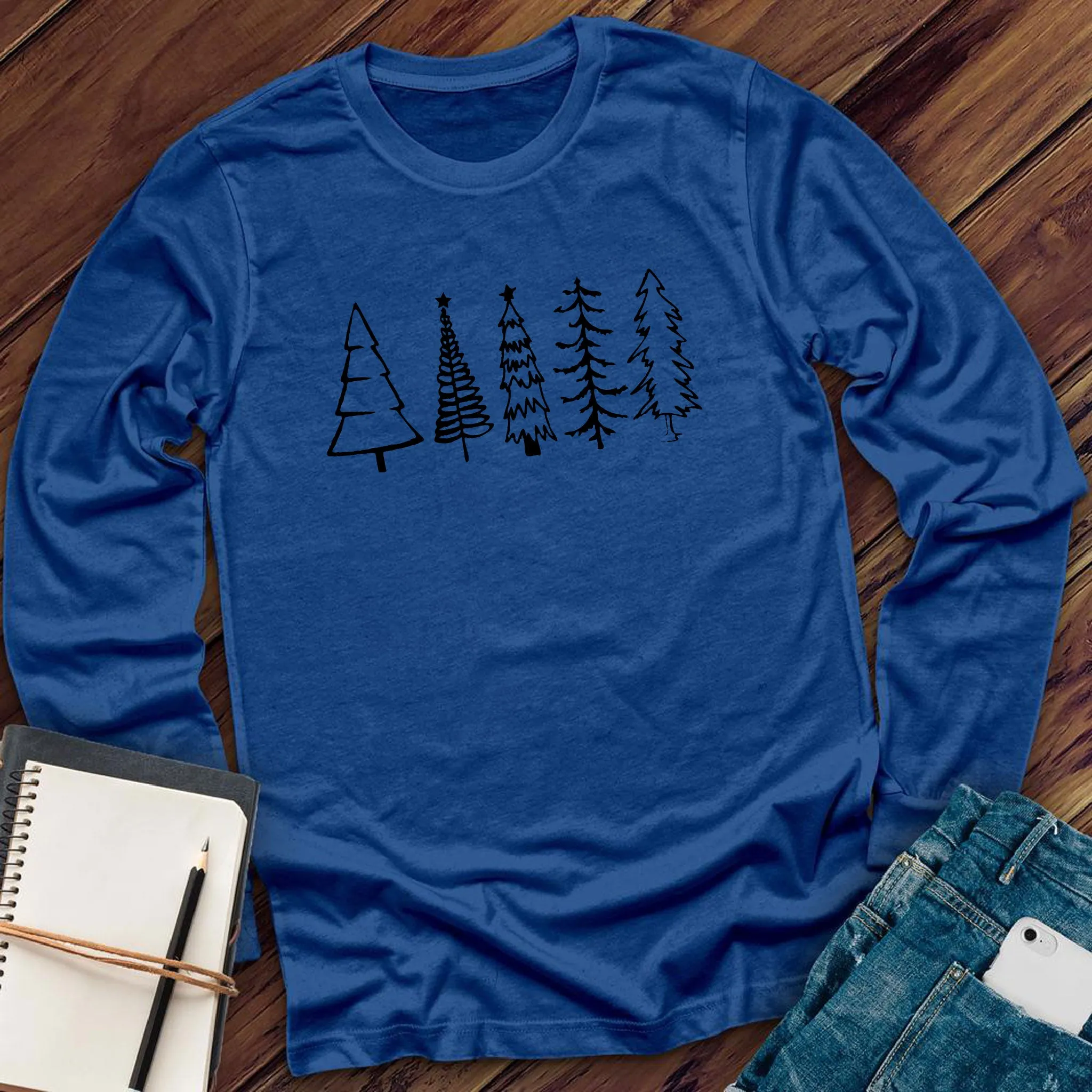 Christmas Trees Long Sleeve