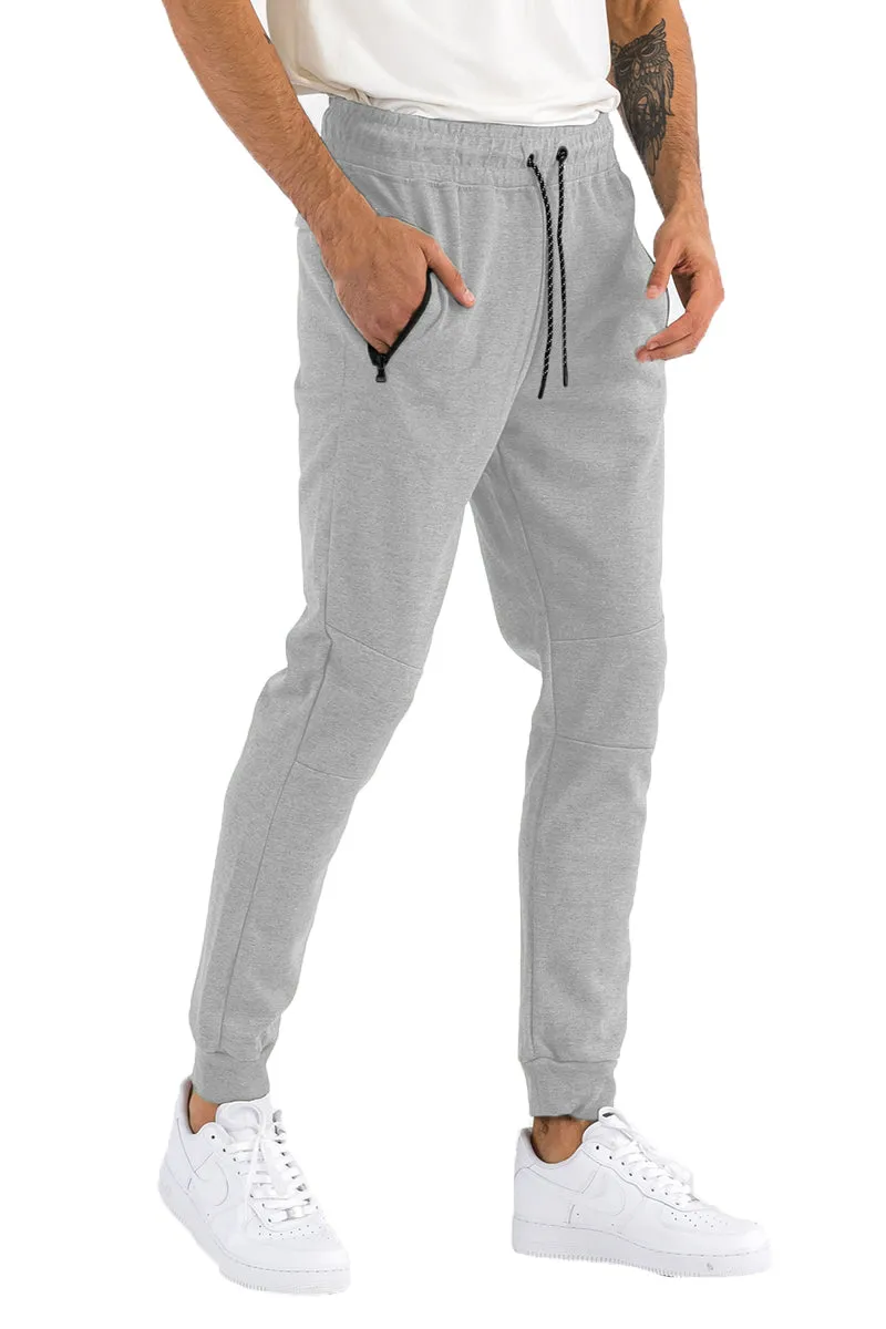 Classic Comfort Men's Heathered Cotton Blend Sweatpants