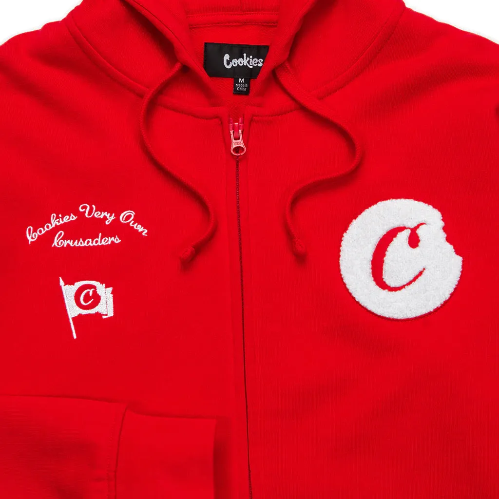 Cookies CRUSADERS ZIP HOODIE JOGGER SET (RED)