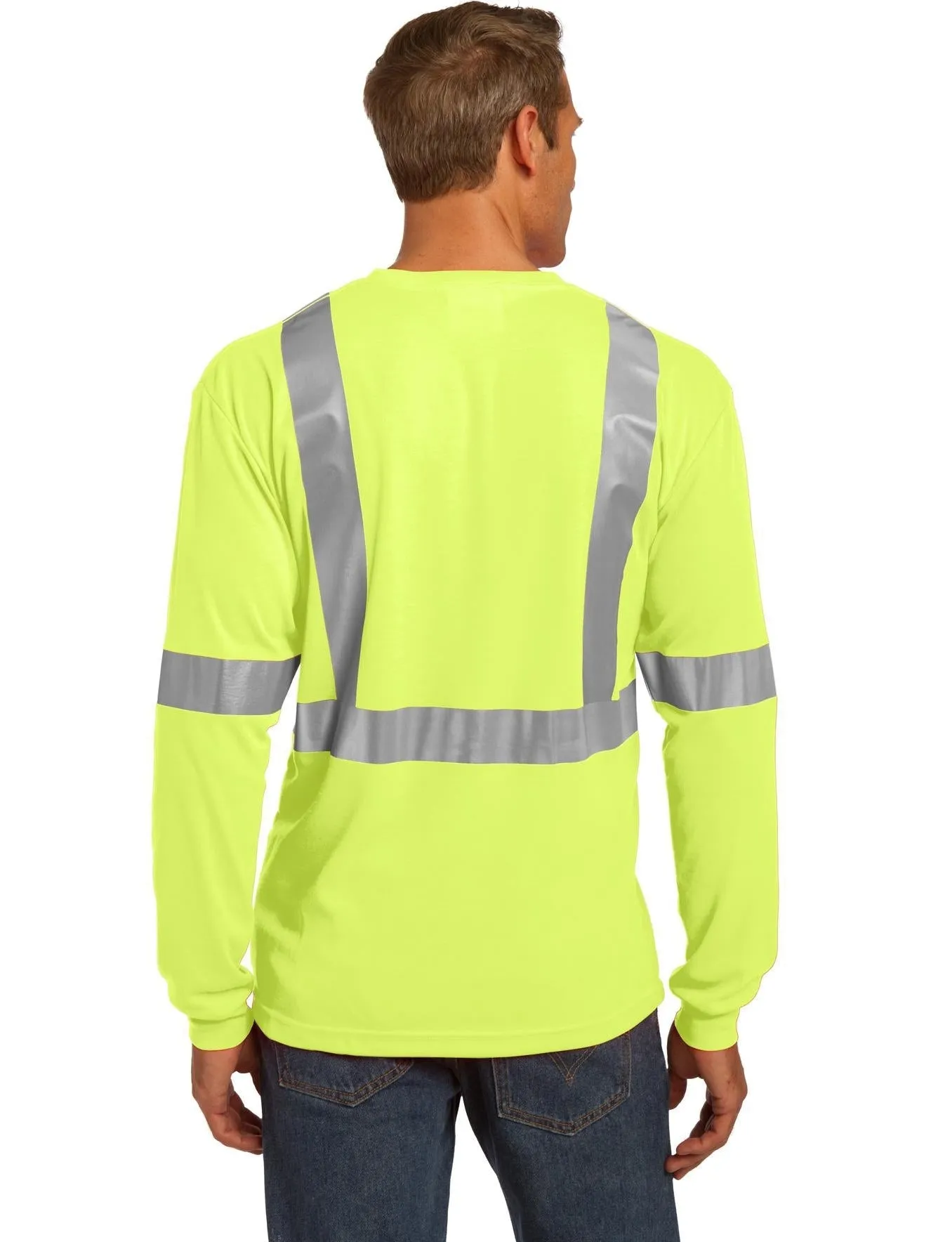 CornerStone ANSI 107 Class 2 Long Sleeve Safety T-Shirt