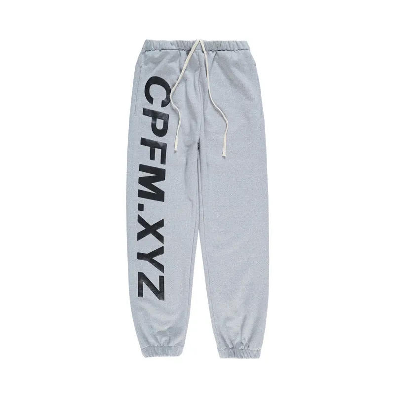 Cpfm Sweatpants Men's Clothing Print Loose Leisure Sports Casual Pants