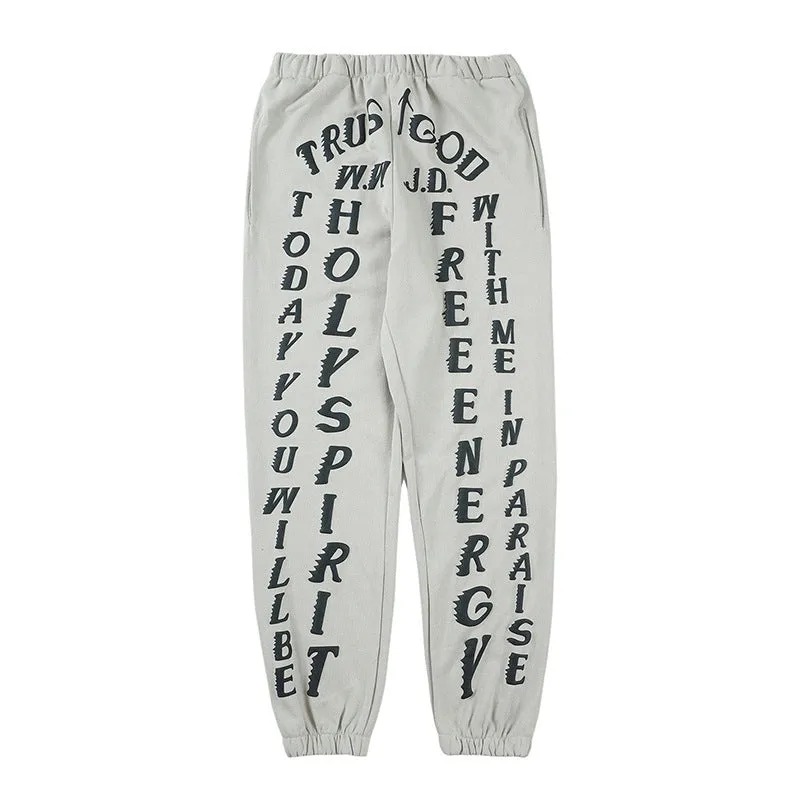 Cpfm Sweatpants Men's Letters Puff Print Loose Men's