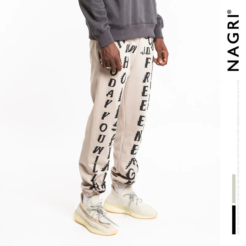 Cpfm Sweatpants Men's Letters Puff Print Loose Men's