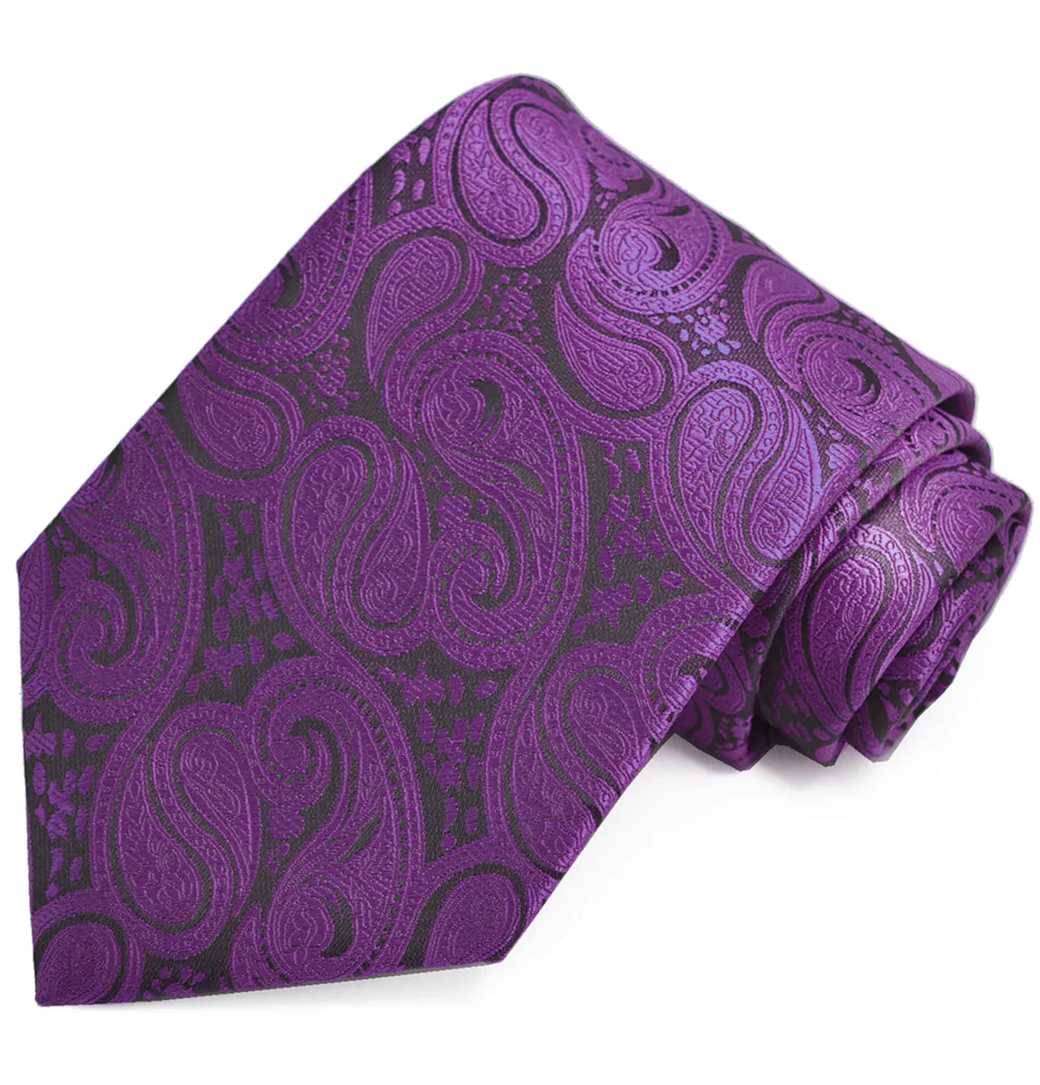 Crown Jewel Purple Paisley Tuxedo Vest Set