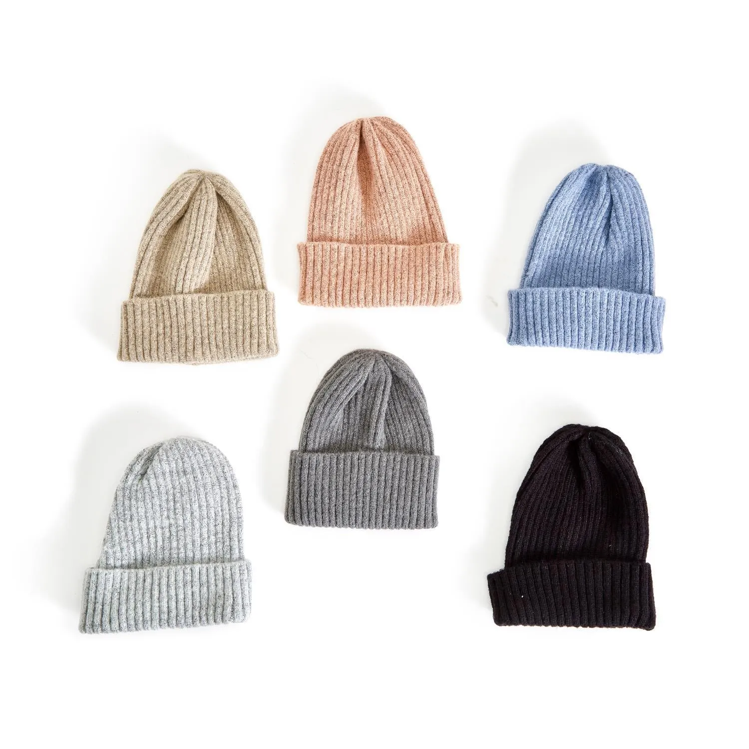 Cuffed Knit Beanie - 6 Colors FINAL SALE