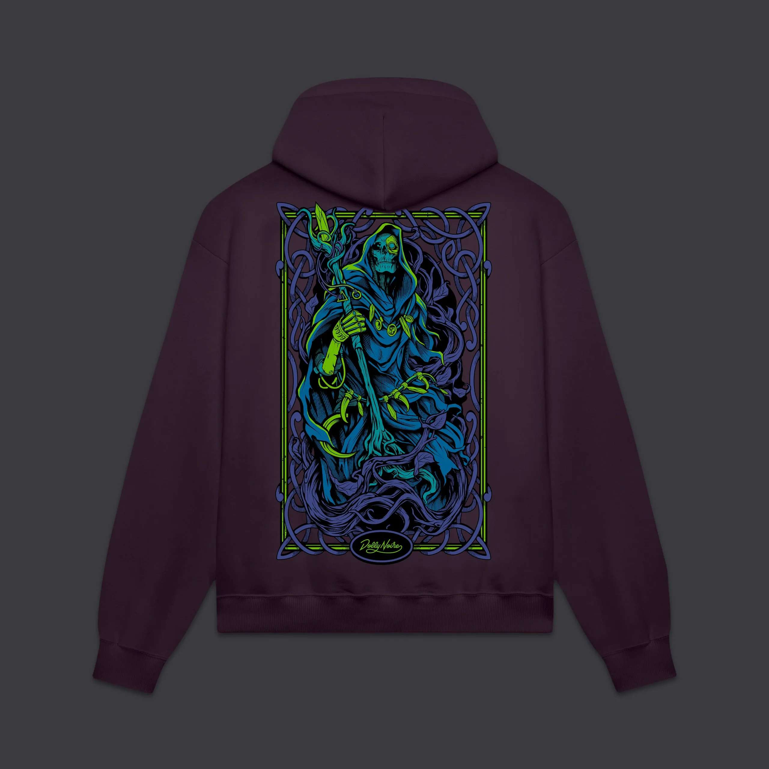 Cyber Druid Hoodie Purple Dust