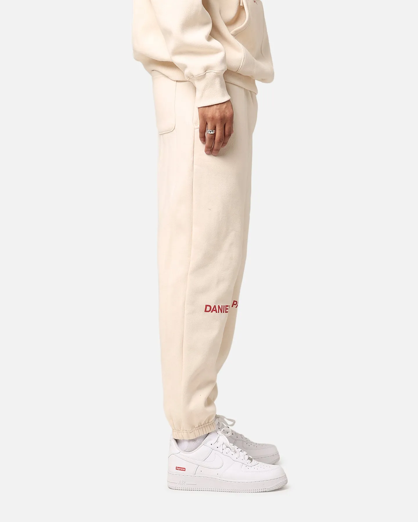 Daniel Patrick Surplus Logo Sweatpants Cream/Maroon