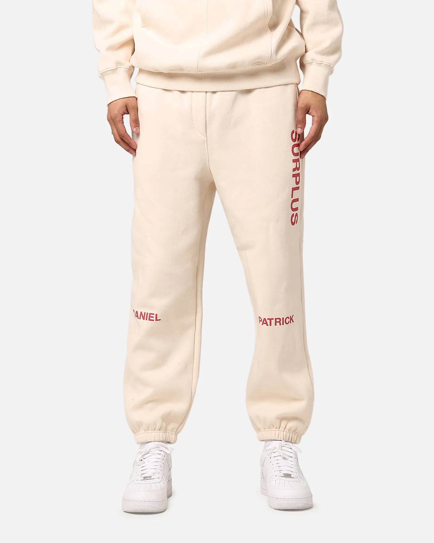 Daniel Patrick Surplus Logo Sweatpants Cream/Maroon