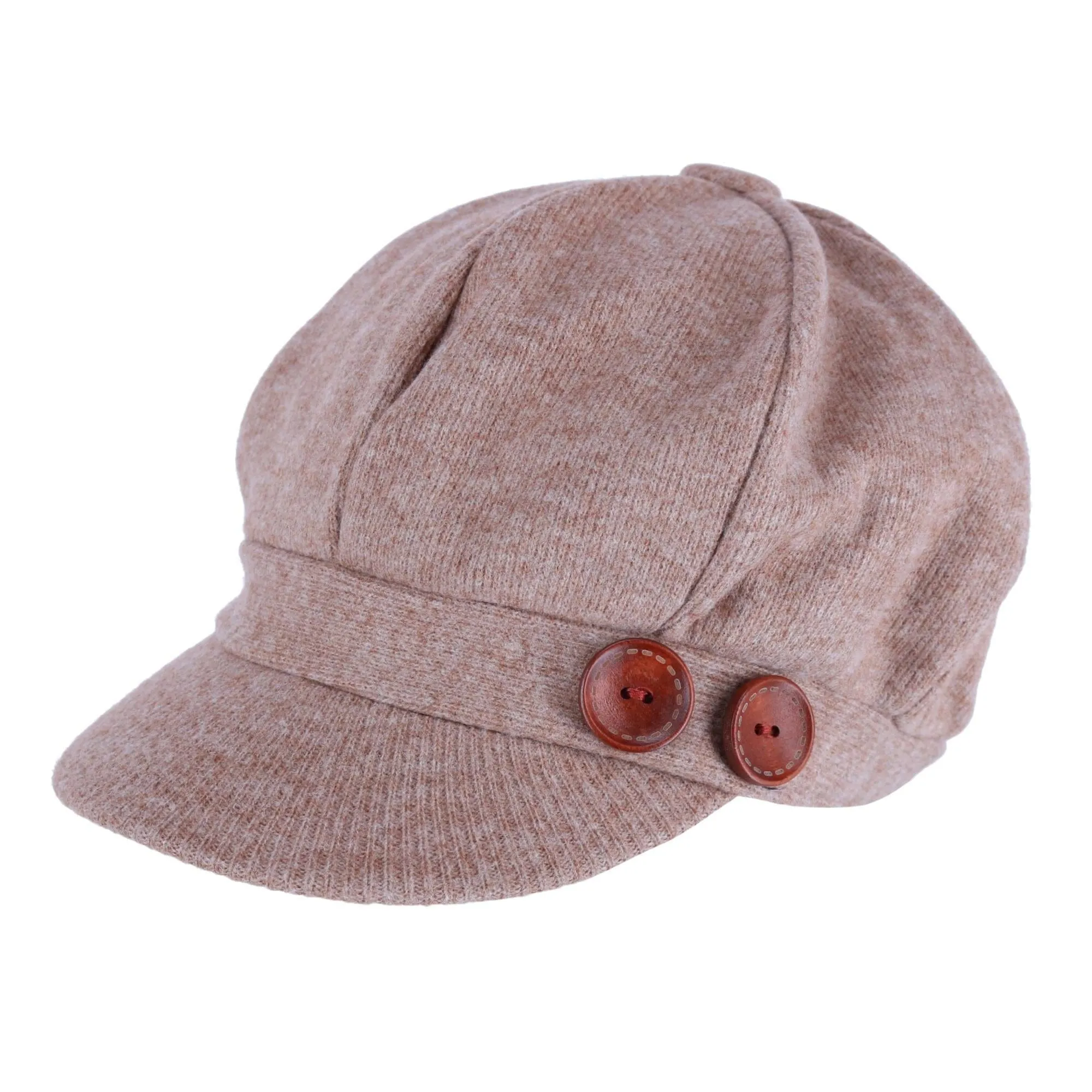 David & Young Women's Brushed Knit Jersey Cabbie Hat