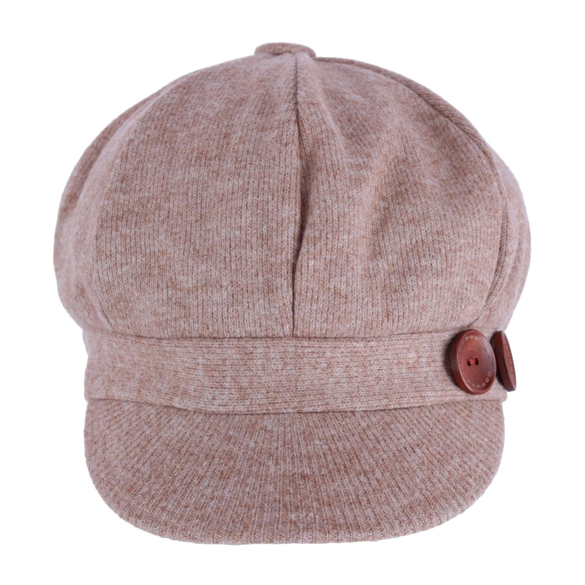 David & Young Women's Brushed Knit Jersey Cabbie Hat