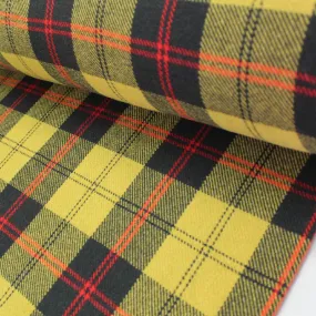 Deadstock Check Dressmaking Wool - Mustard and Black