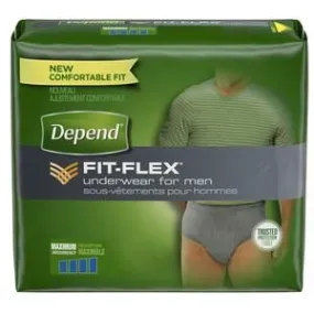 Depend FIT-FLEX 43616 Underwear for Men Pack of 19