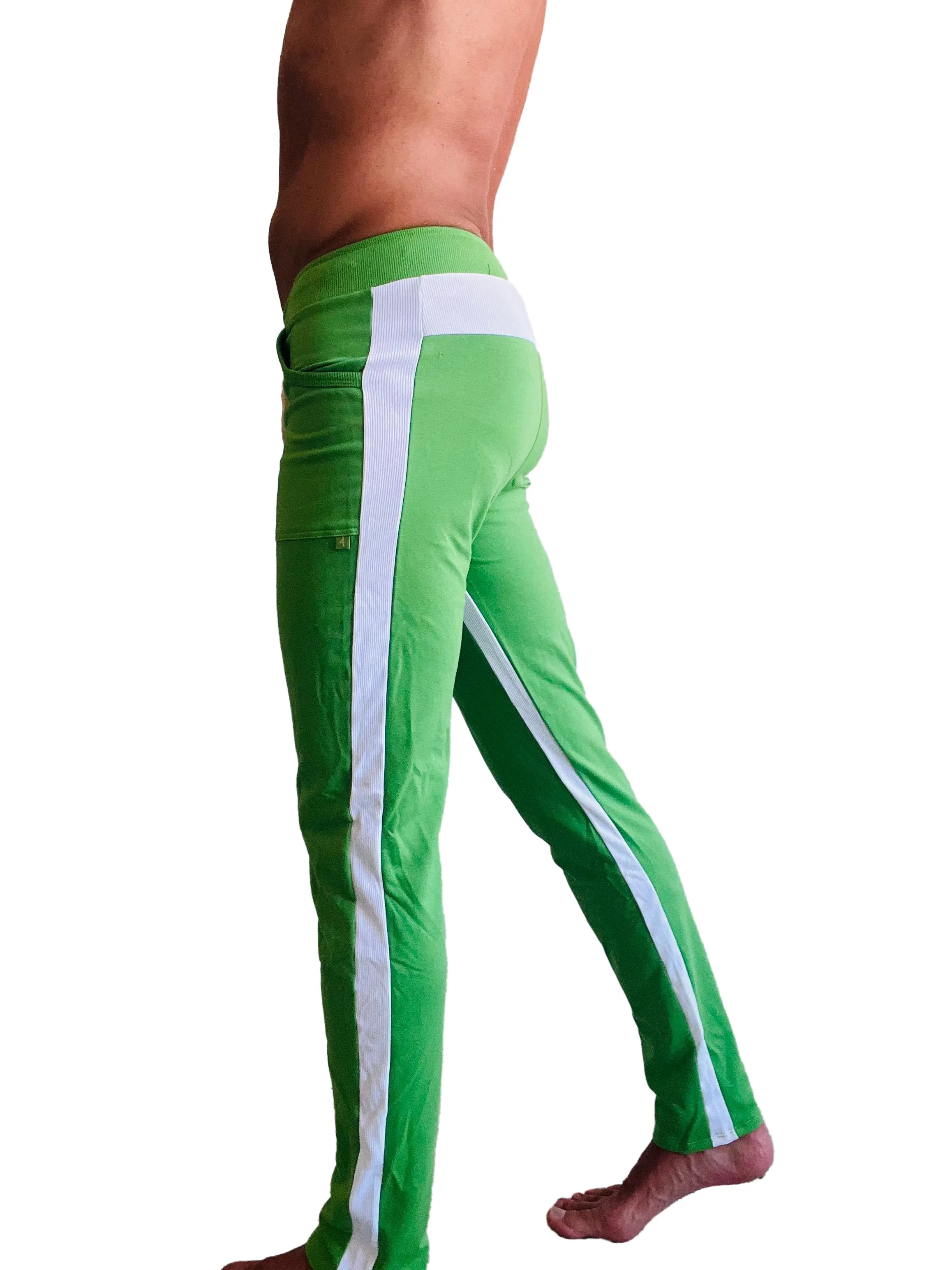 Eco-Track & Yoga Sweat Pant (Bamboo Green w/White)