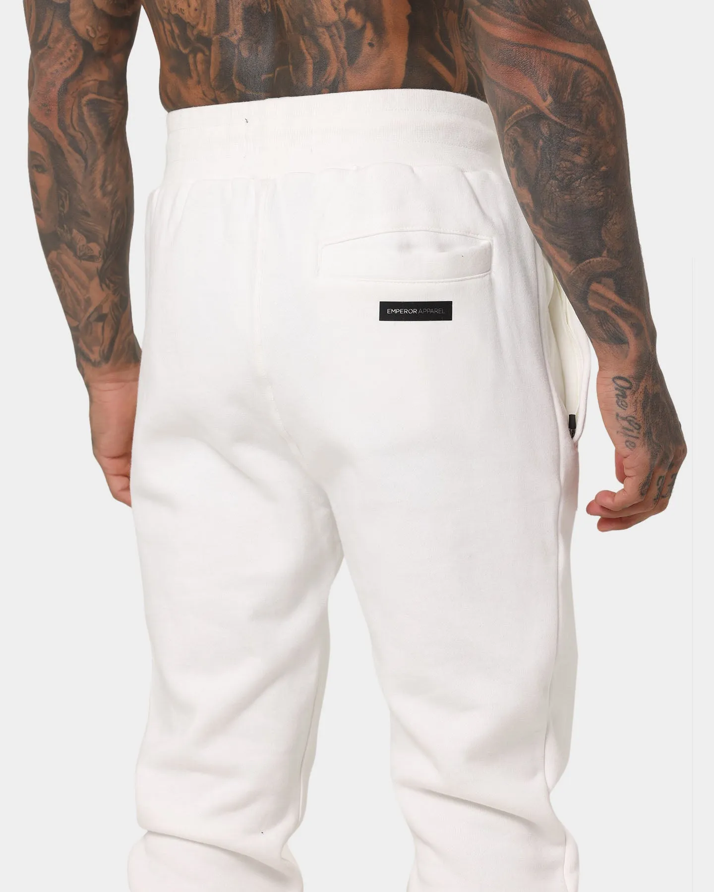 Emperor Apparel Faded Sweat Pants White