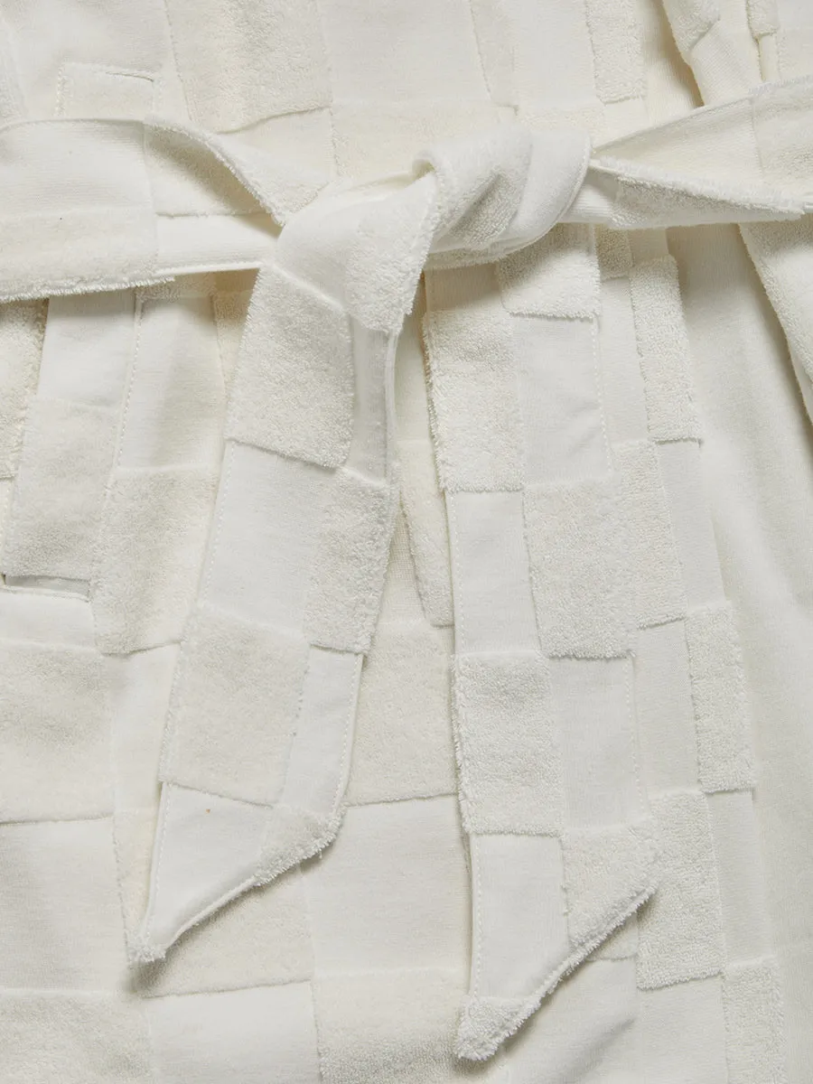 Estelle Terrycloth Check Robe - Butter