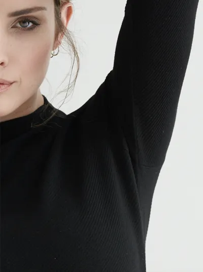 Forest soft structured longsleeve top - Midnight