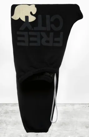 FREECITY - Blackspace & Cream Large Sweatpant