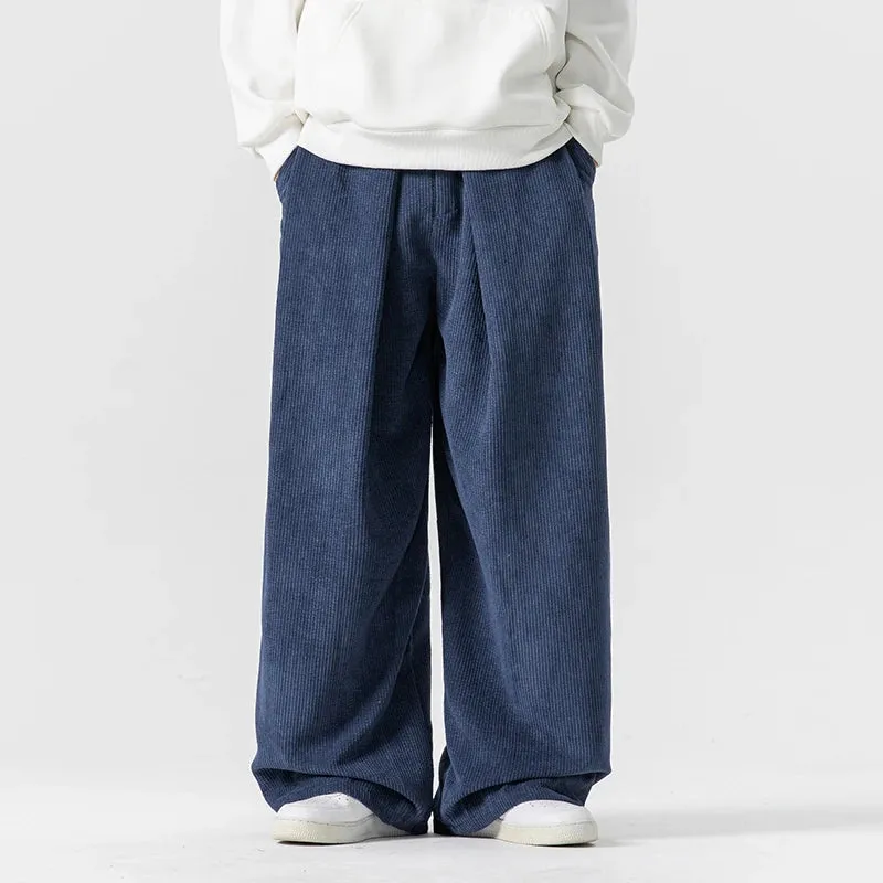 FUJI WIDE-LEG CORDUROY SWEATPANTS