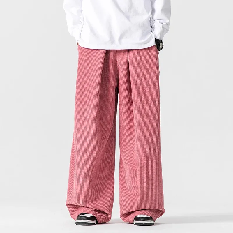 FUJI WIDE-LEG CORDUROY SWEATPANTS