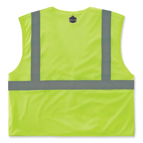 Glowear 8210hl-s Single Size Class 2 Economy Mesh Vest, Polyester, Small, Lime, Ships In 1-3 Business Days